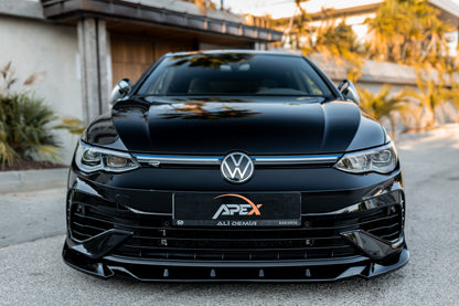 APEX - Lama spoiler anteriore per VW Golf MK8 R (2020-2024)