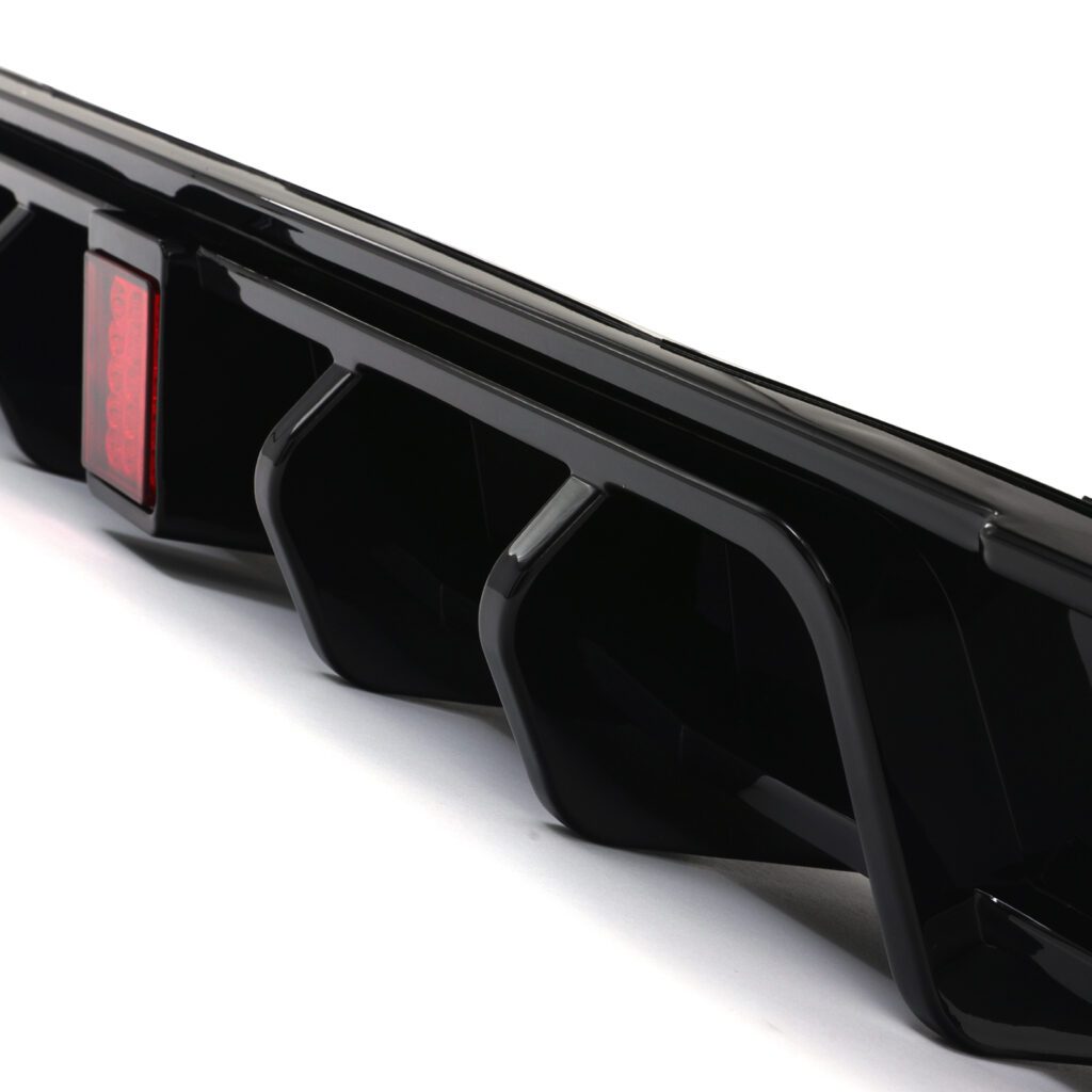 Diffusore Posteriore TCR Look con Stop a led per Volkswagen Golf MK7 GTI GTD R (12-16)