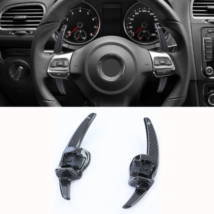 Paddle volante DSG Real Carbon Fiber per Volkswagen Golf MK6 GTI GTD R20