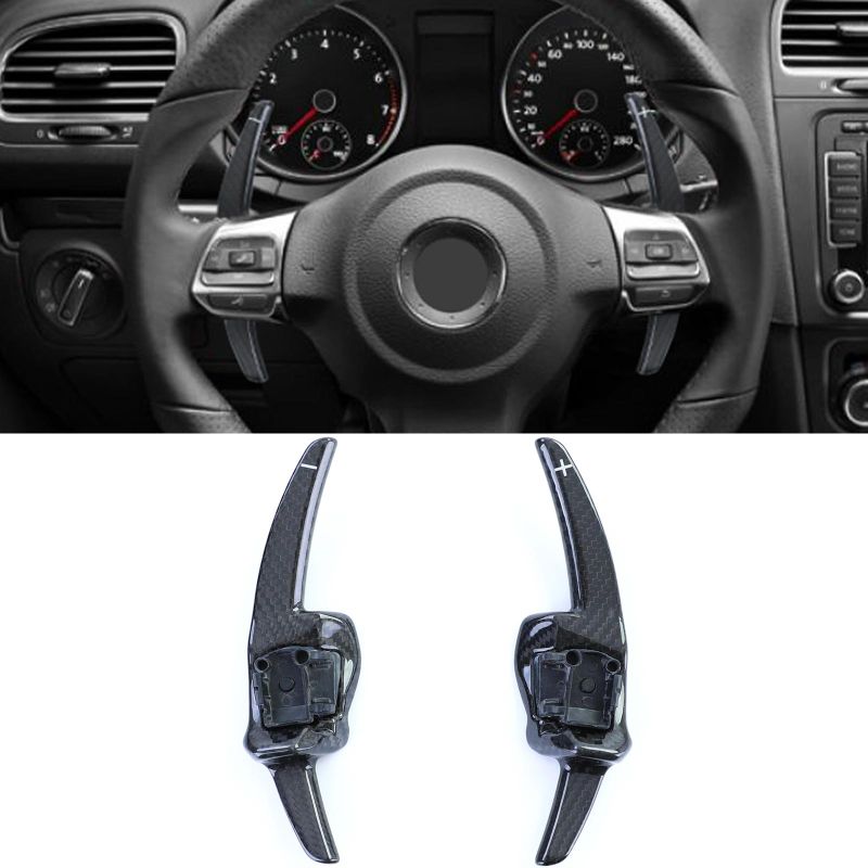 Paddle volante DSG Real Carbon Fiber per Volkswagen Golf MK6 GTI GTD R20