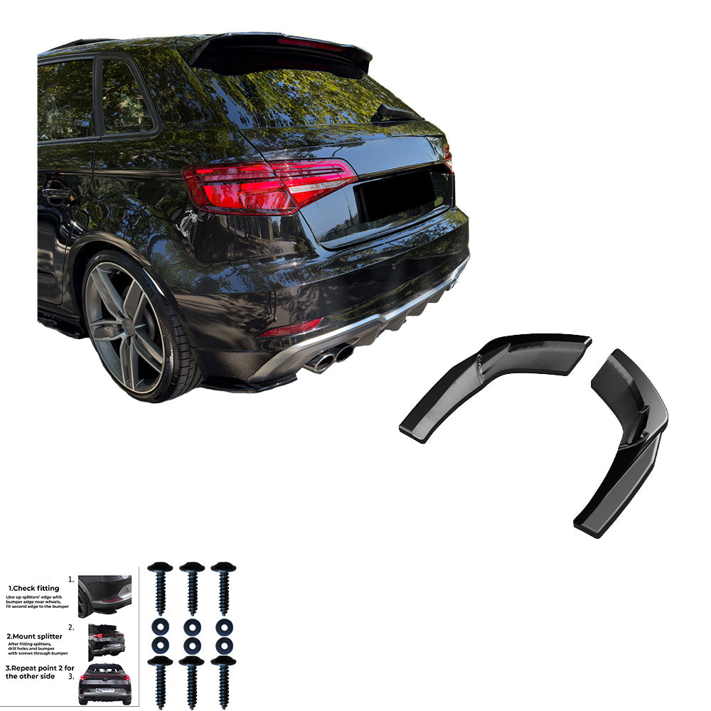 Rear Side Splitters AUDI S3