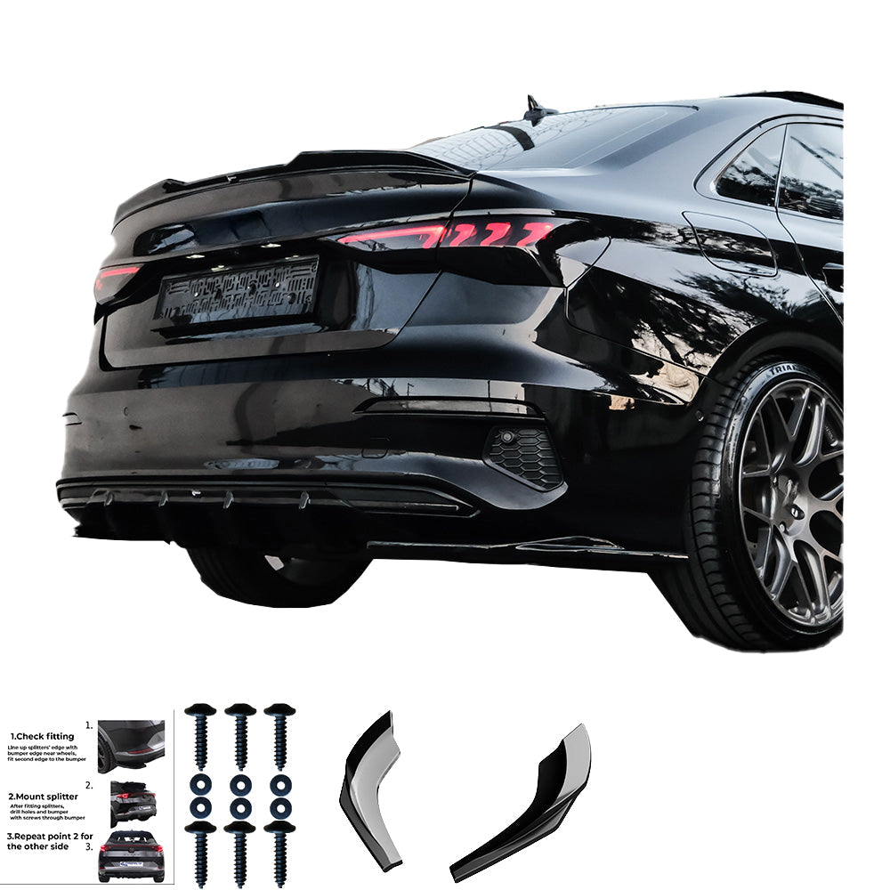 Rear Side Splitters AUDI A3