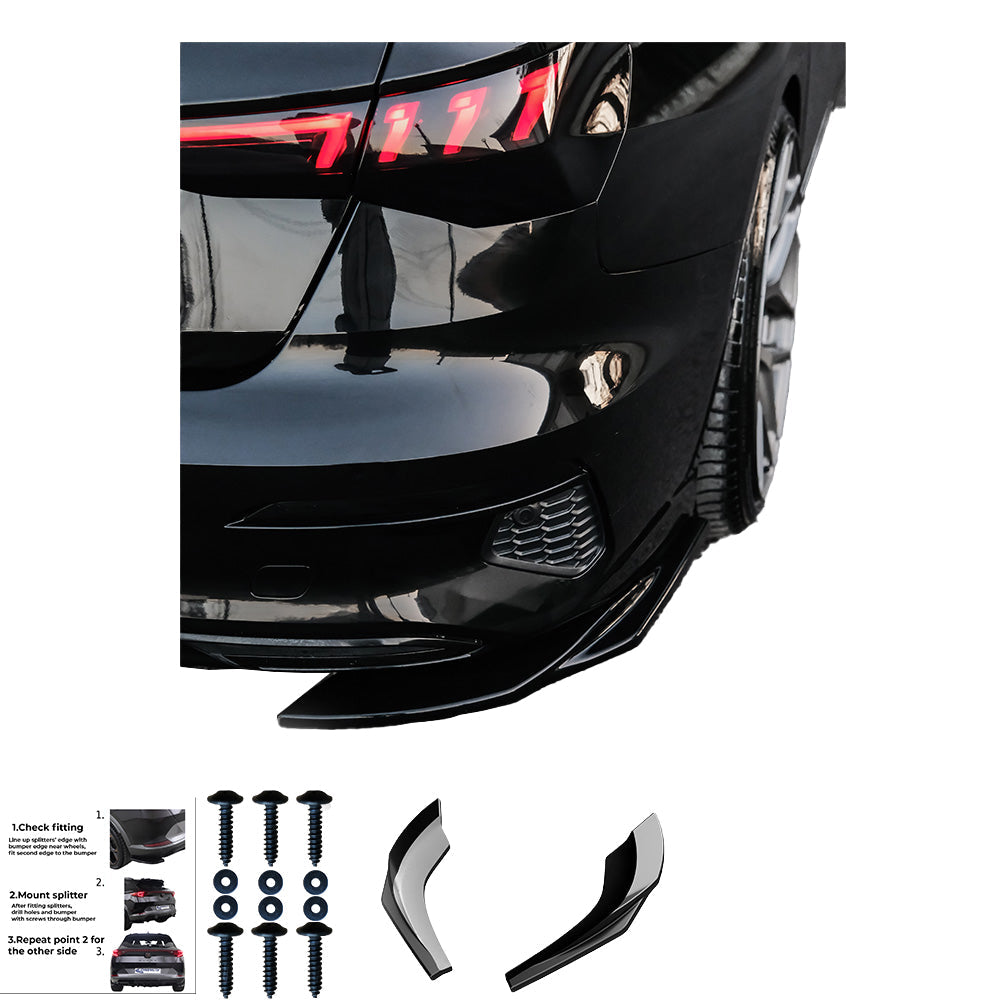 Rear Side Splitters AUDI A3