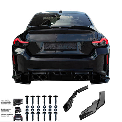 Rear Side Splitters BMW M2