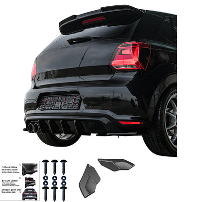 Rear Side Splitters VW VOLKSWAGEN Polo