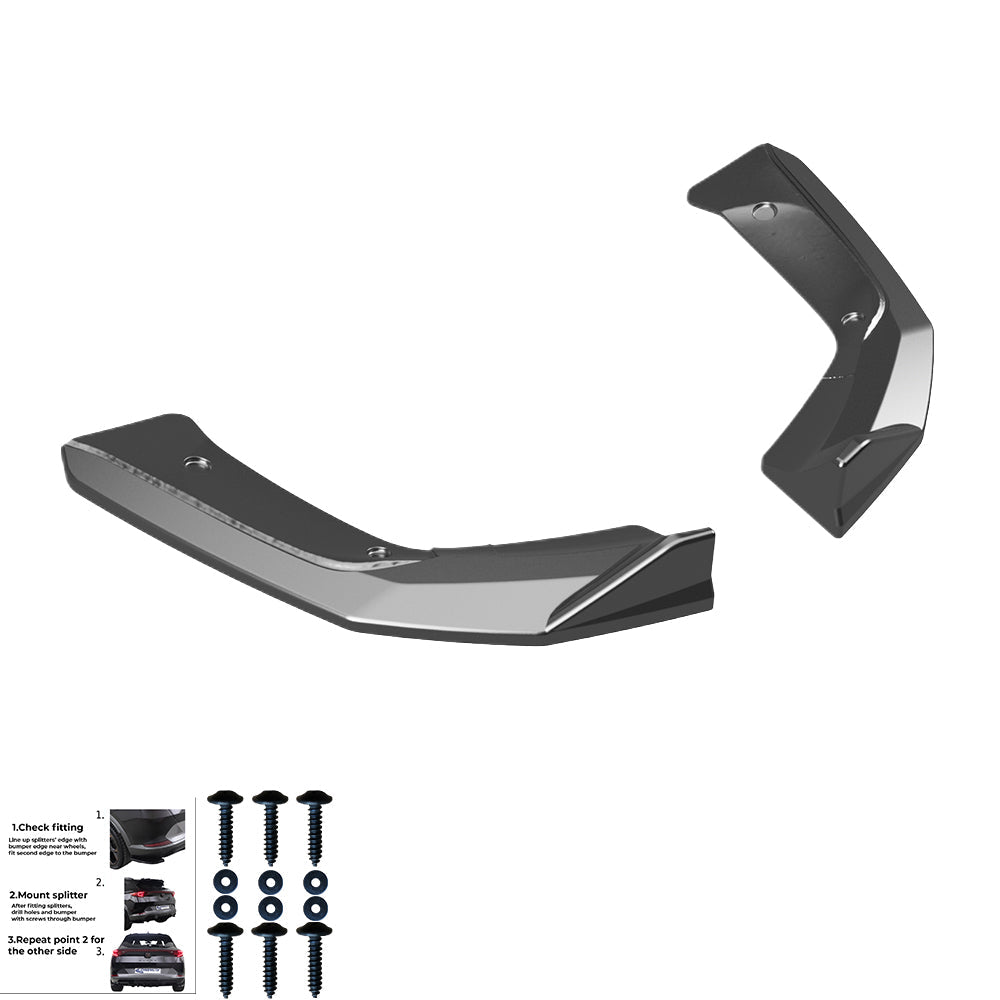 Rear Side Splitters MERCEDES A Class