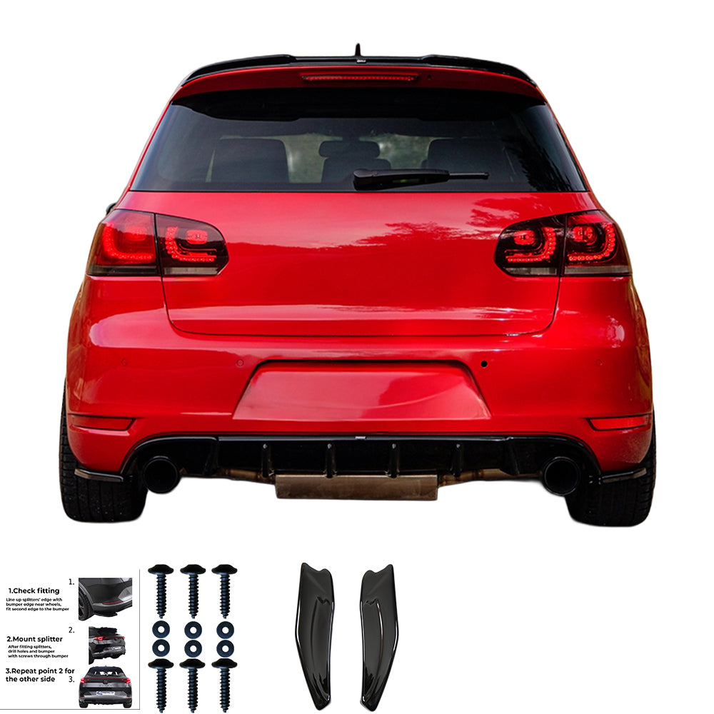 Rear Side Splitters VW VOLKSWAGEN Golf