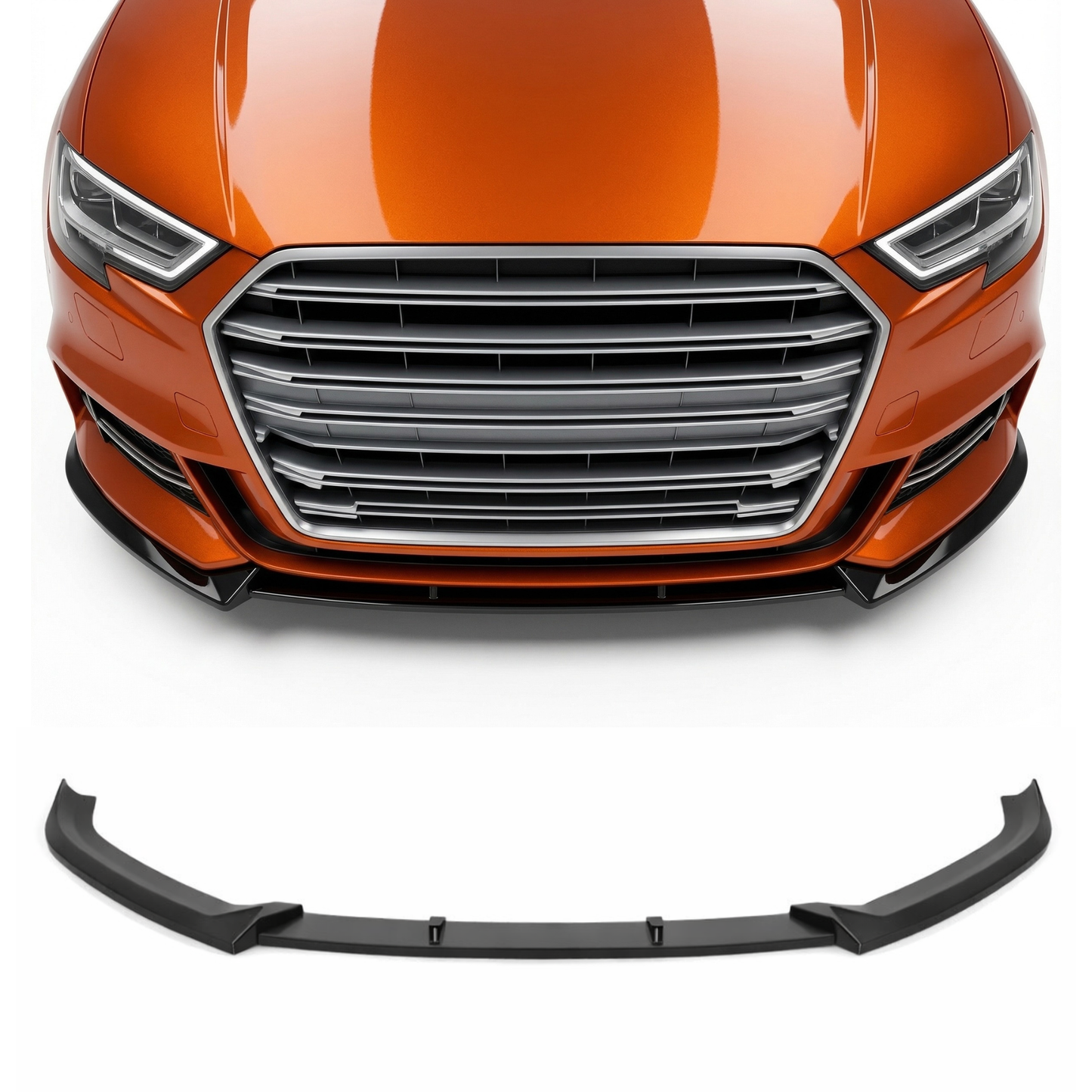 Lama Spoiler Paraurti Anteriore Per Audi A3 S3 S-line 8V (17-20)