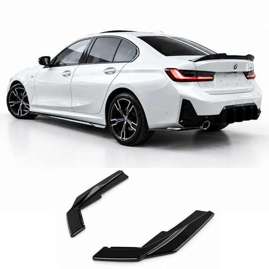 APEX DESIGN - Splitter laterale diffusore adatto per BMW Serie 3 G20/G21 M-Pack Facelift (2022+)
