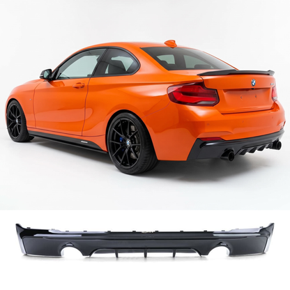 Diffusore posteriore stile M per Bmw Serie 2 F22 F23 (14-19)