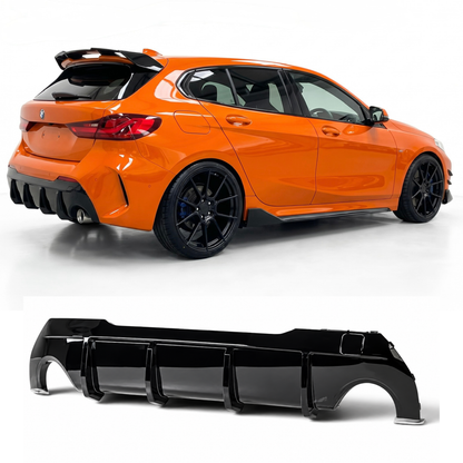 Diffusore Posteriore Stile M per Bmw Serie 1 F40 Nero lucido (20-24)