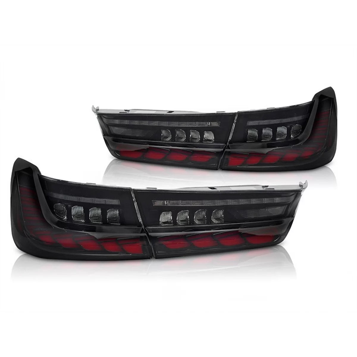 Coppia Fanali Posteriori Dinamici OLED Full Led Fumè per Bmw 3 G20 M3 G80