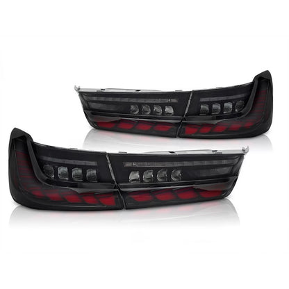 Coppia Fanali Posteriori Dinamici OLED Full Led Fumè per Bmw 3 G20 M3 G80
