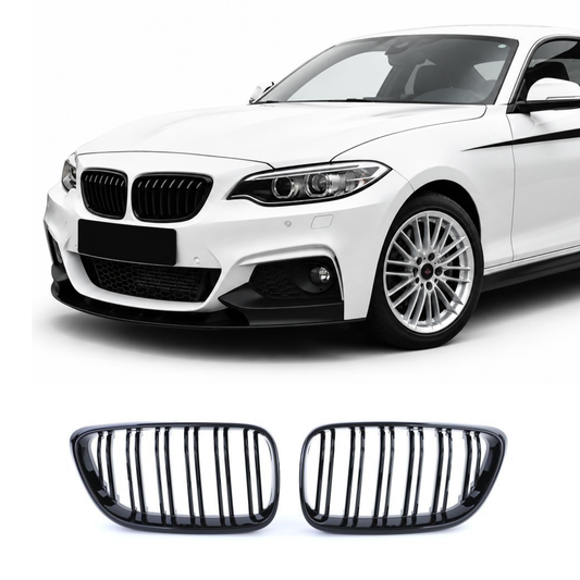 Griglia Anteriore BMW Serie 2 F22 F23 Nero Lucido (14-19)