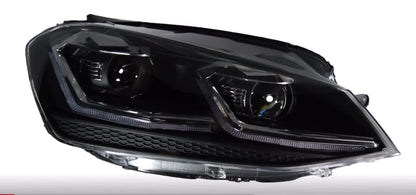 Coppia Fanali Anteriori Dinamici Full Led Fumè per Golf MK6