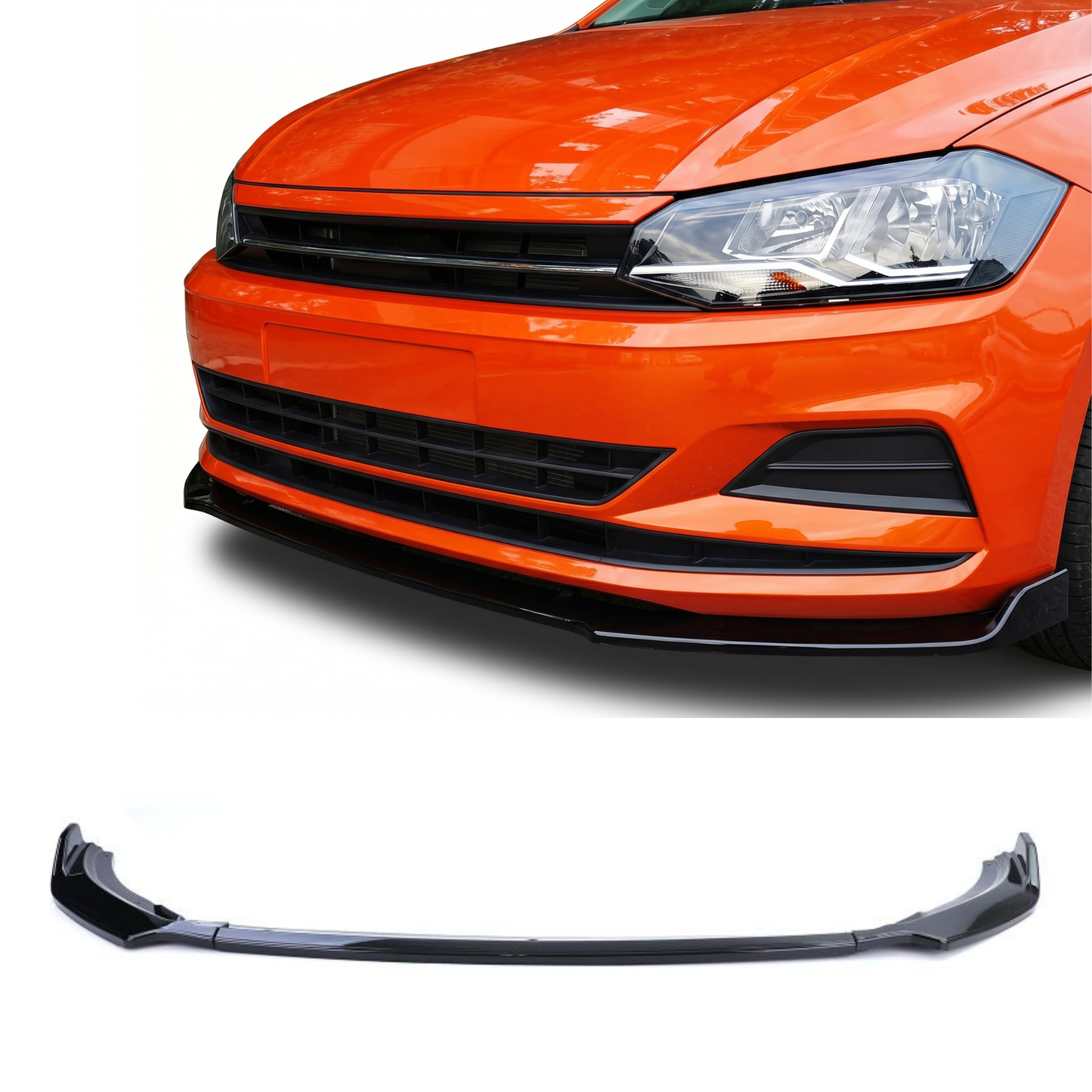 Lama spoiler paraurti anteriore per Volkswagen Polo MK6 AW (2017+)