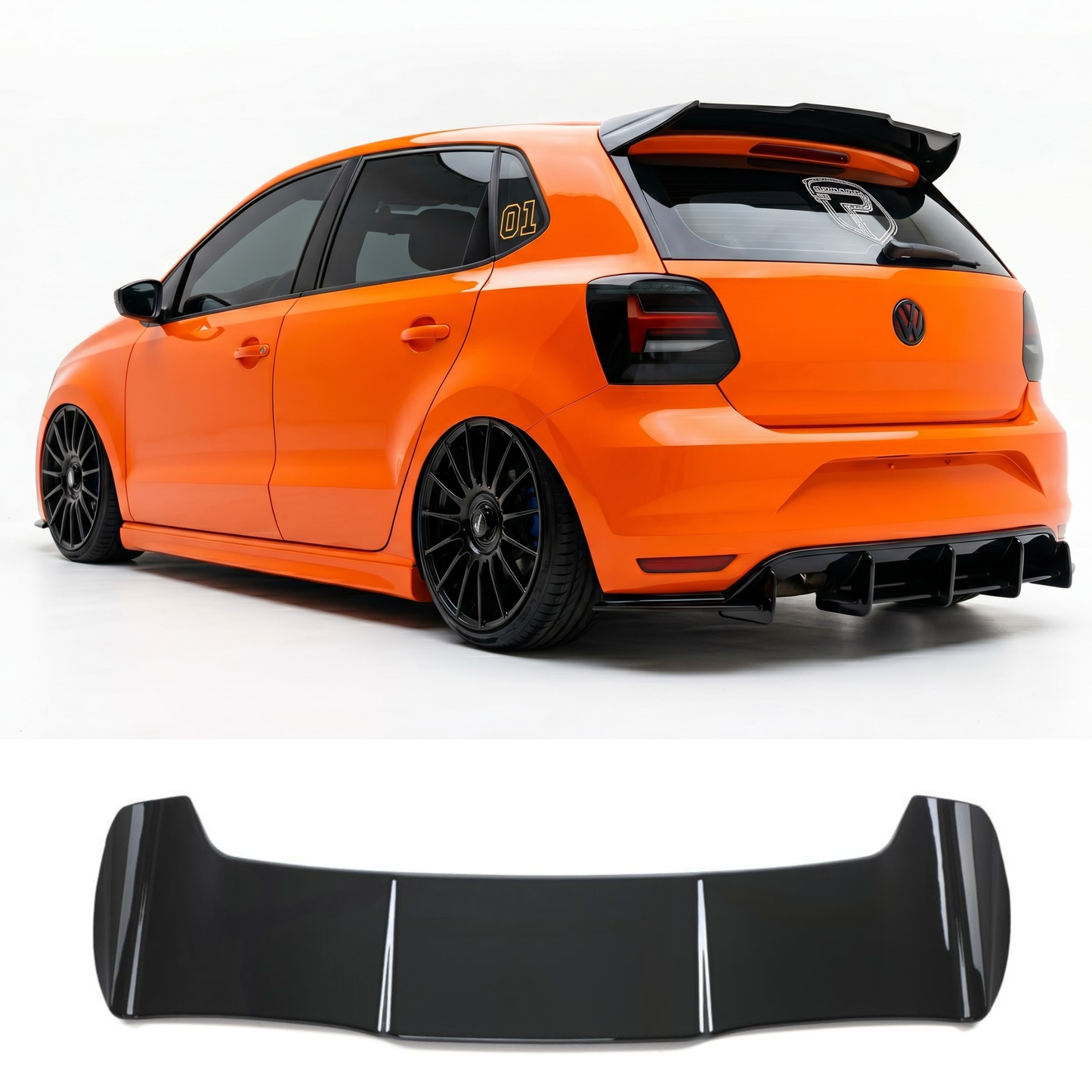 Spoiler tetto posteriore per Volkswagen Polo MK5 6R 6C - MK6 AW (2011-2025)