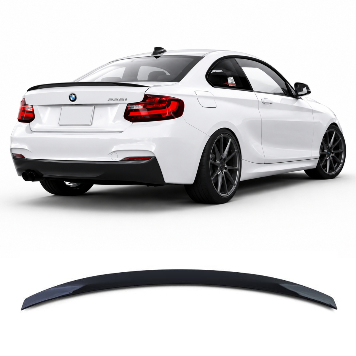 Spoiler posteriore per BMW Serie 2 F22 F23 F87 (14-21) con ABE
